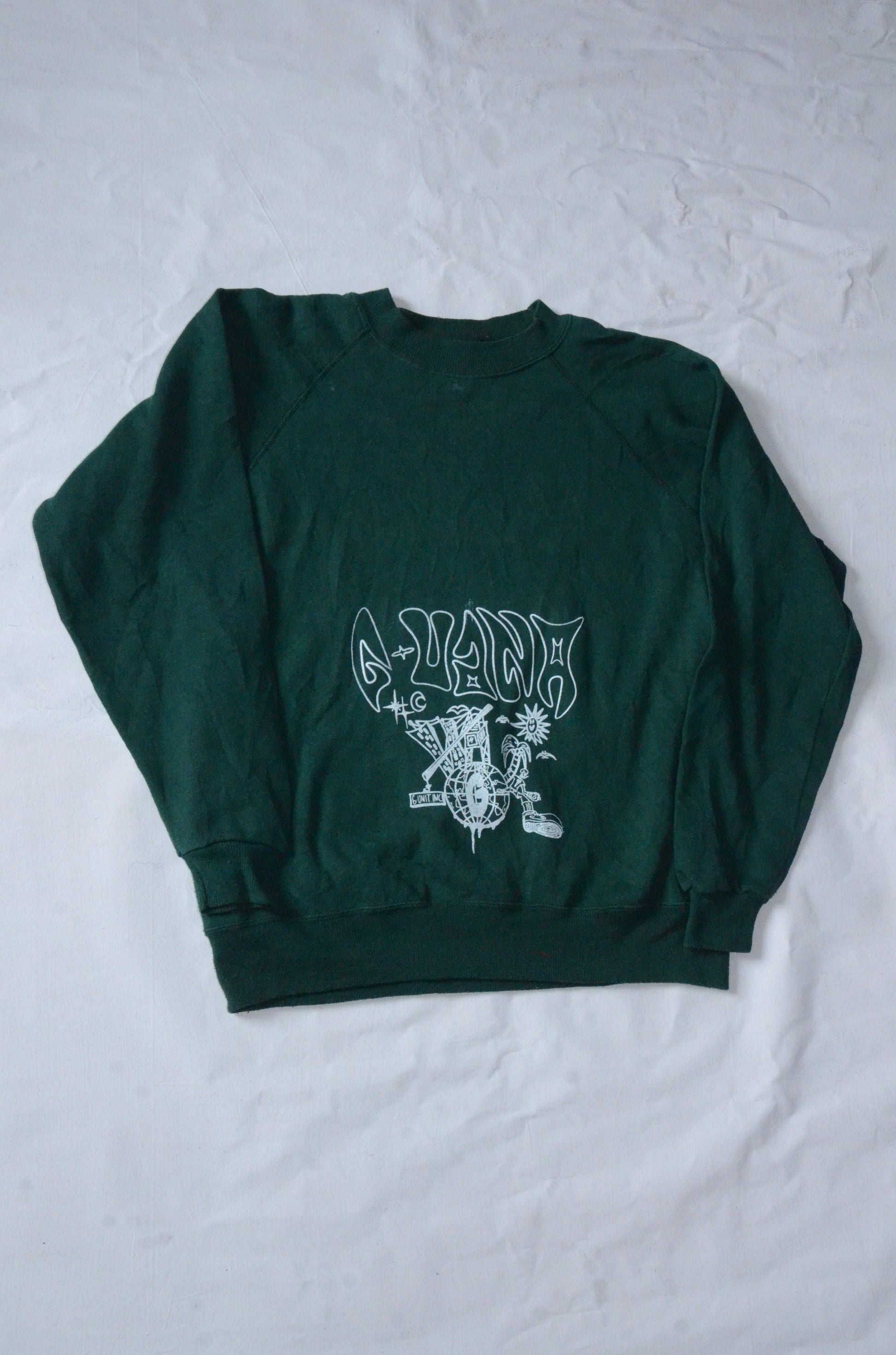 G.UANA Green 1 Screenprint Sweater