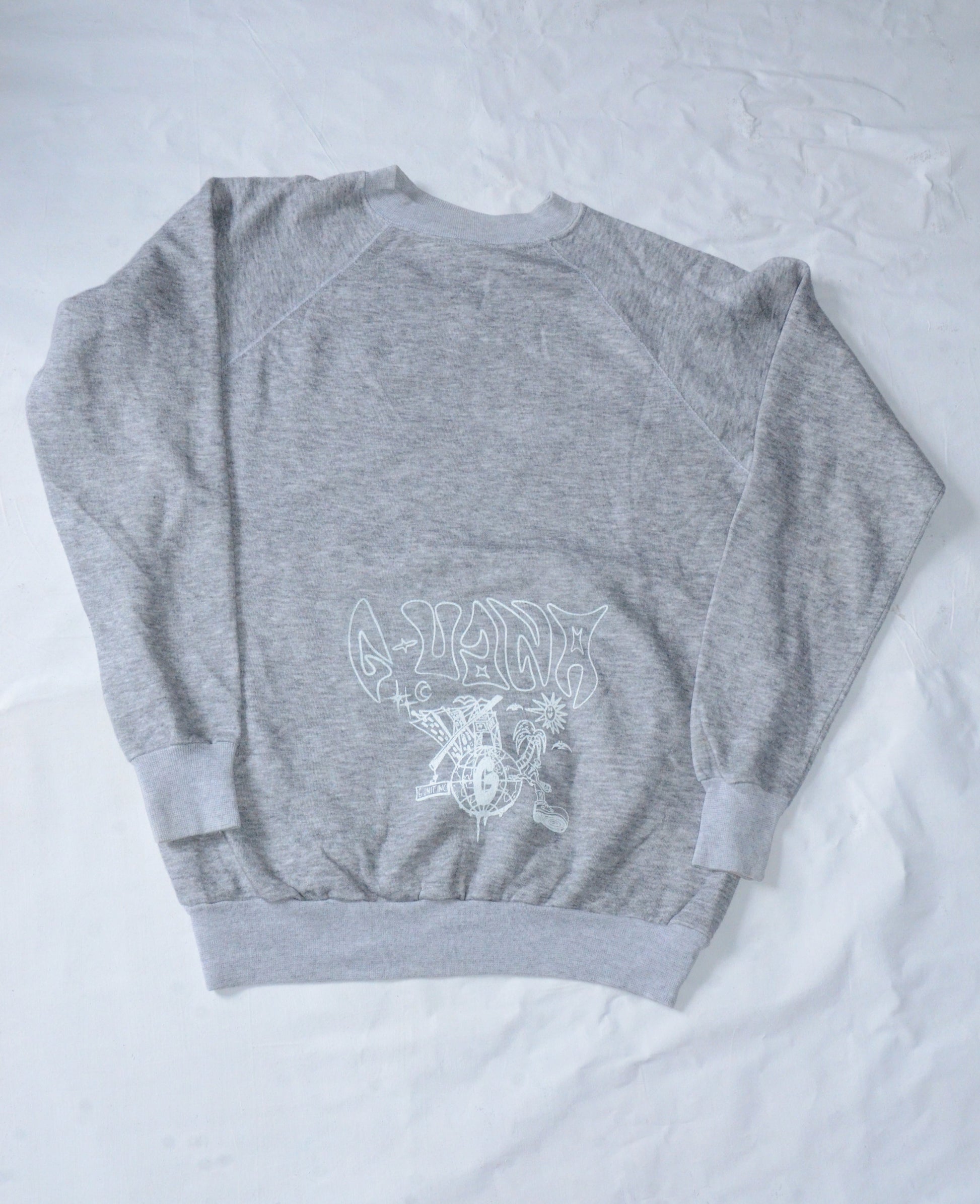 G.UANA Grey 20 Screenprint Sweater