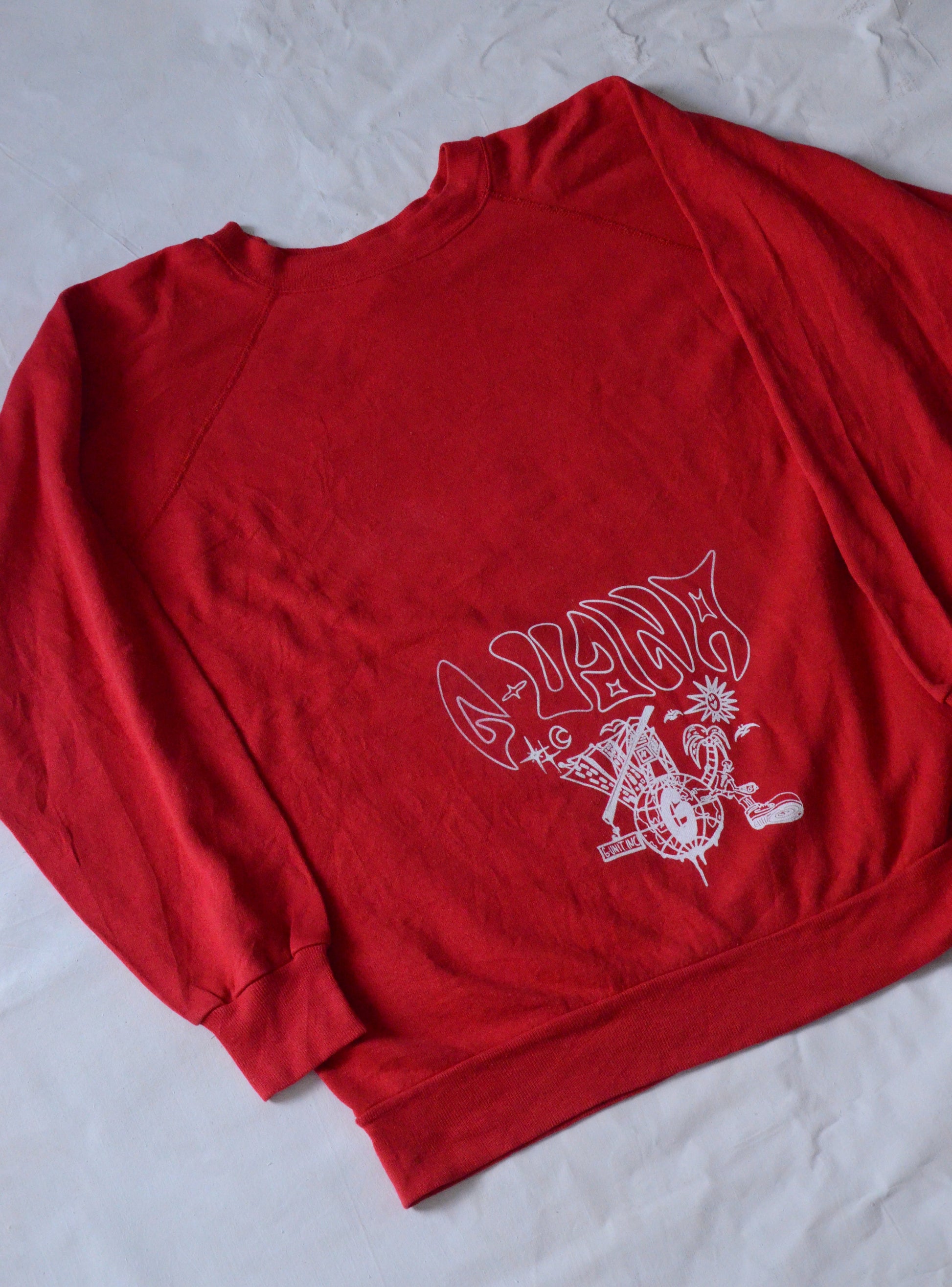 G.UANA Red 12 Screenprint Sweater
