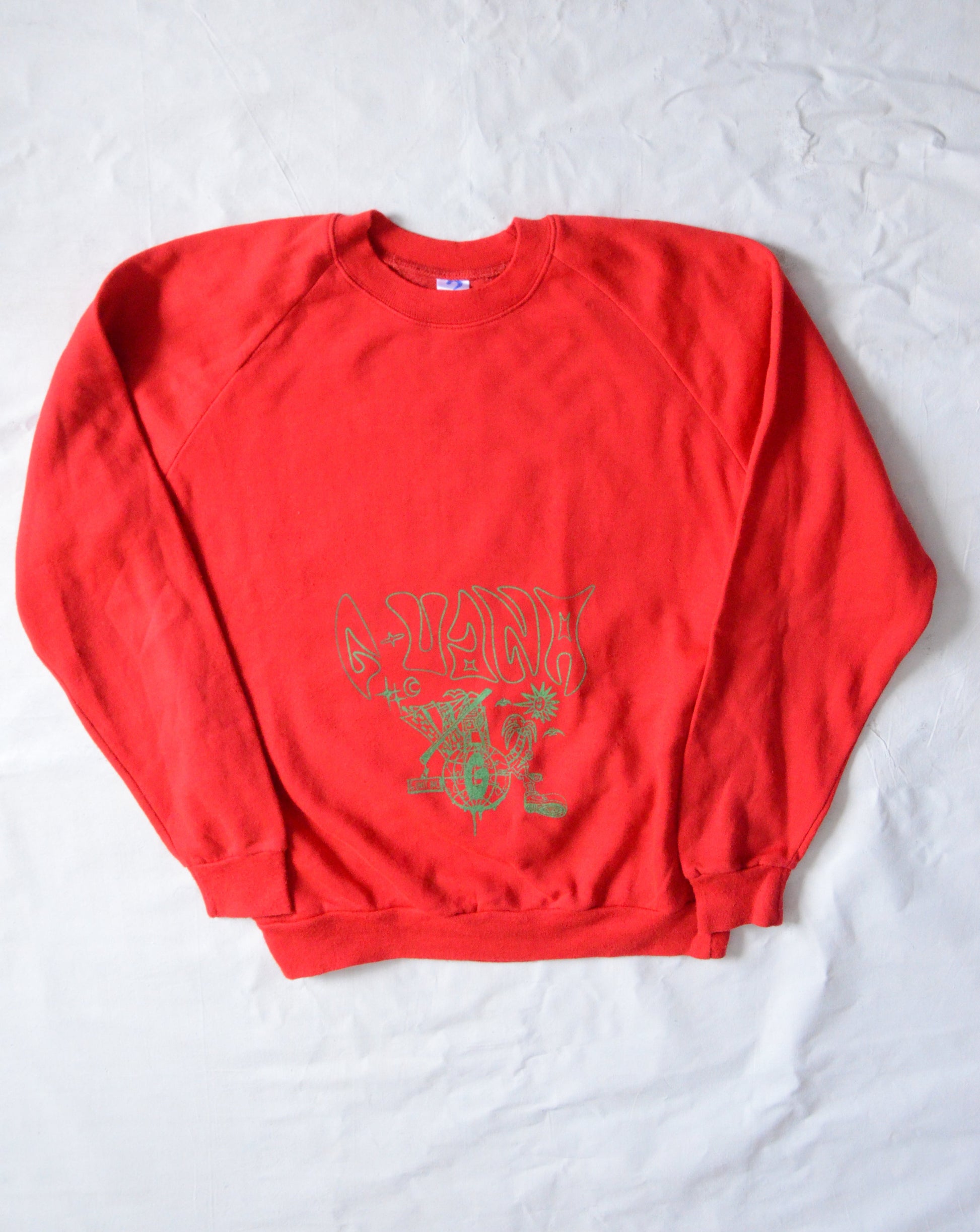 G.UANA Red 13 Screenprint Sweater