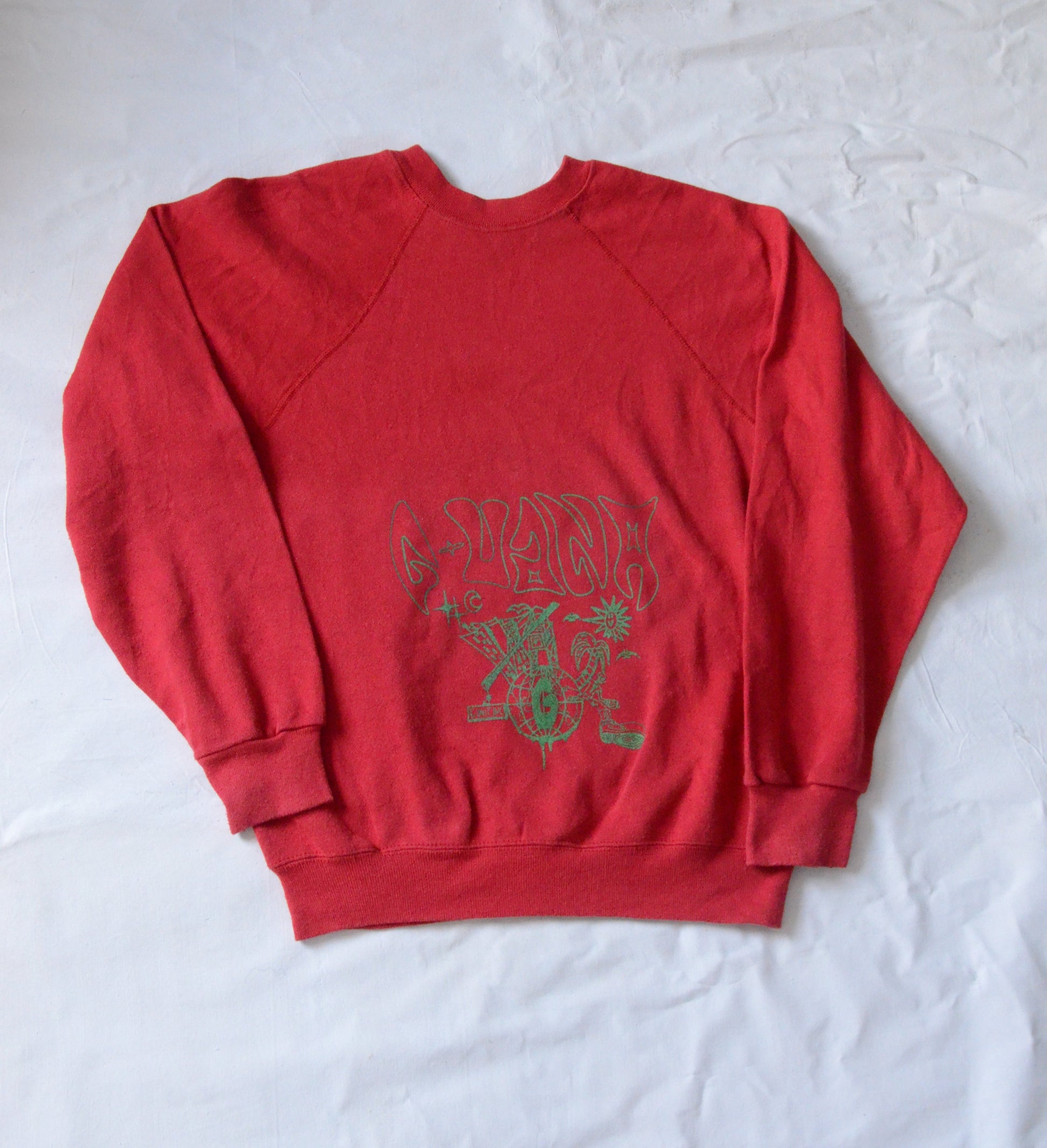 G.UANA Red 14 Screenprint Sweater