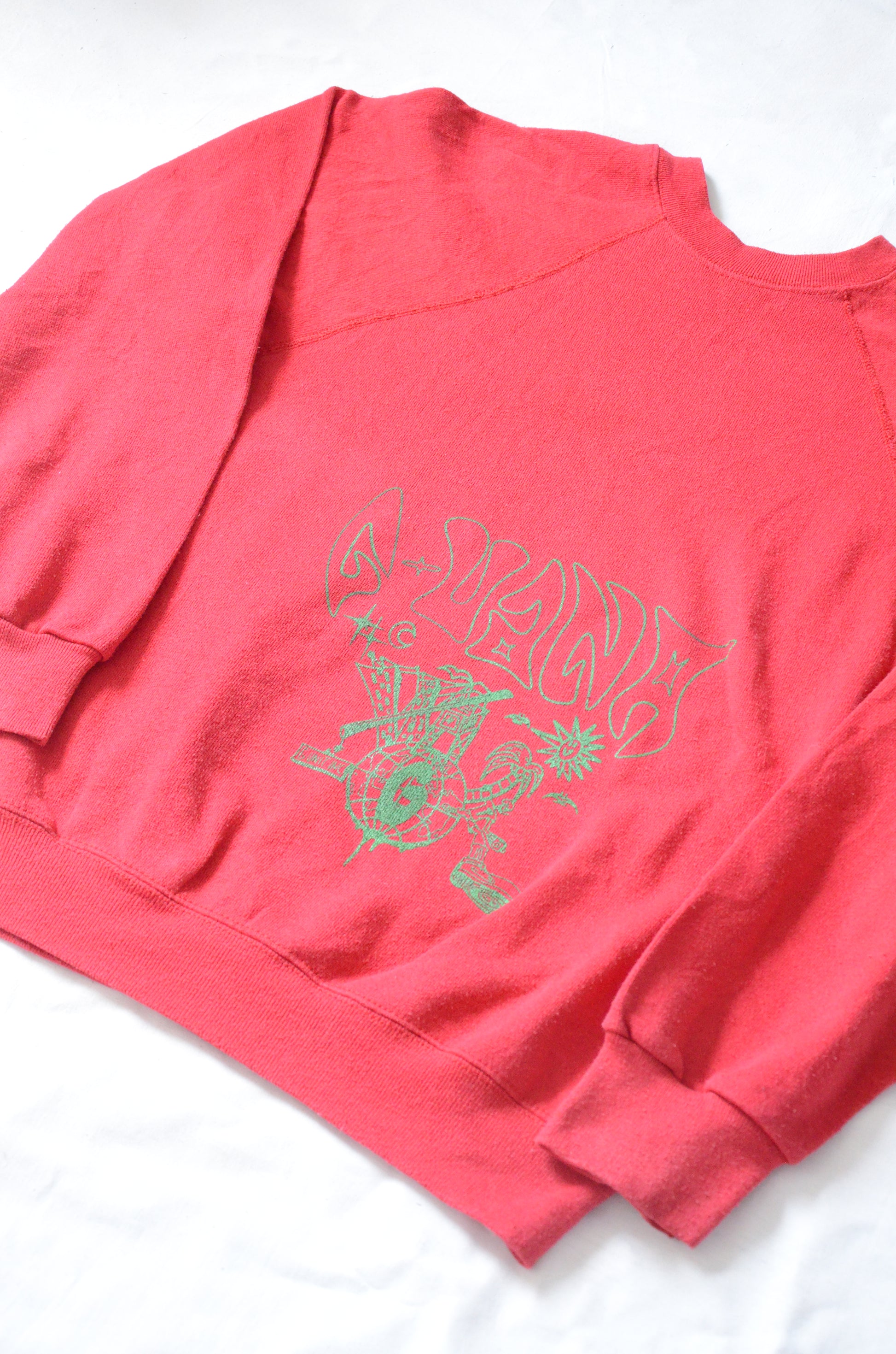 G.UANA Red 14 Screenprint Sweater
