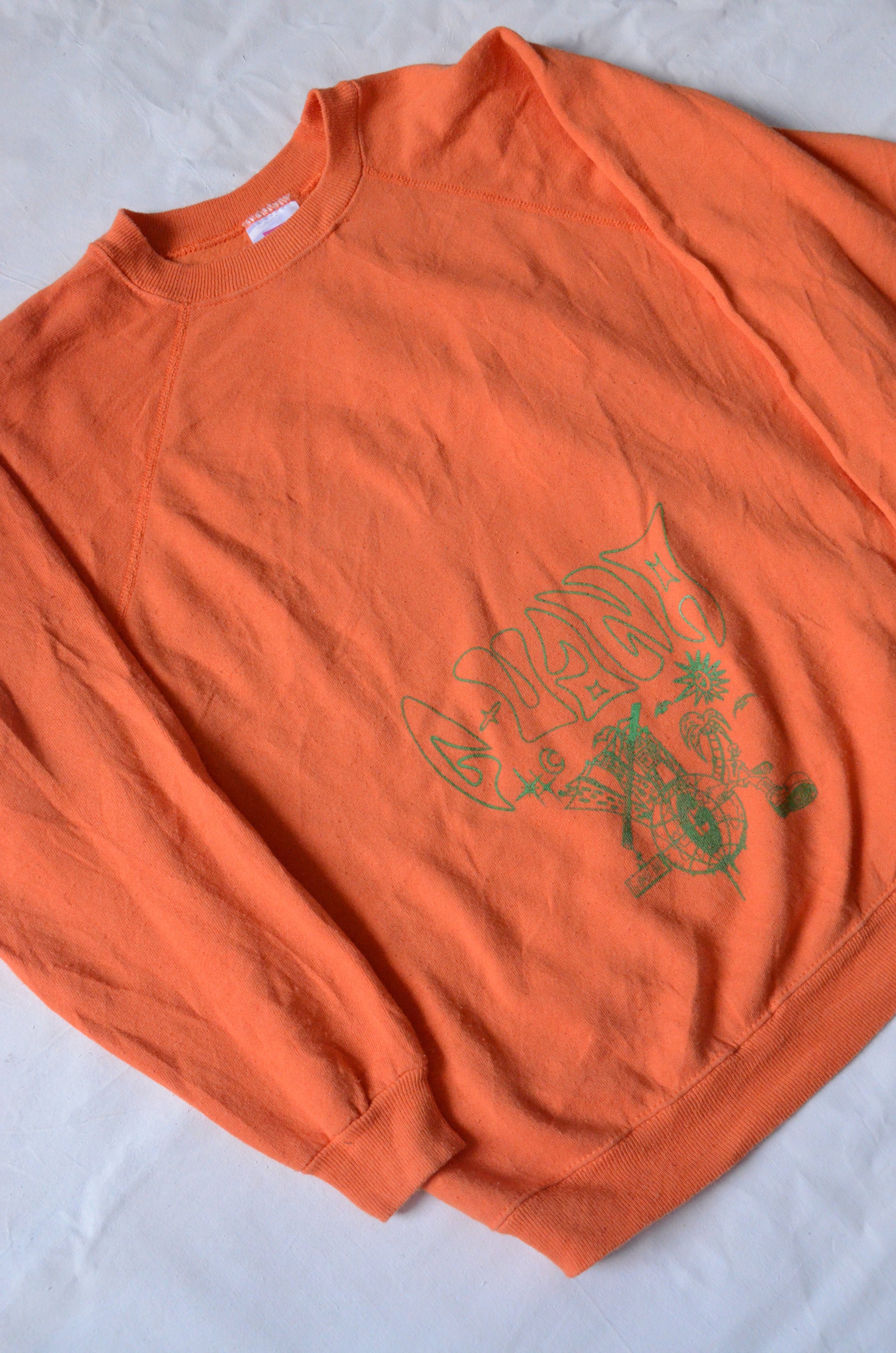 G.UANA Orange 16 Screenprint Sweater