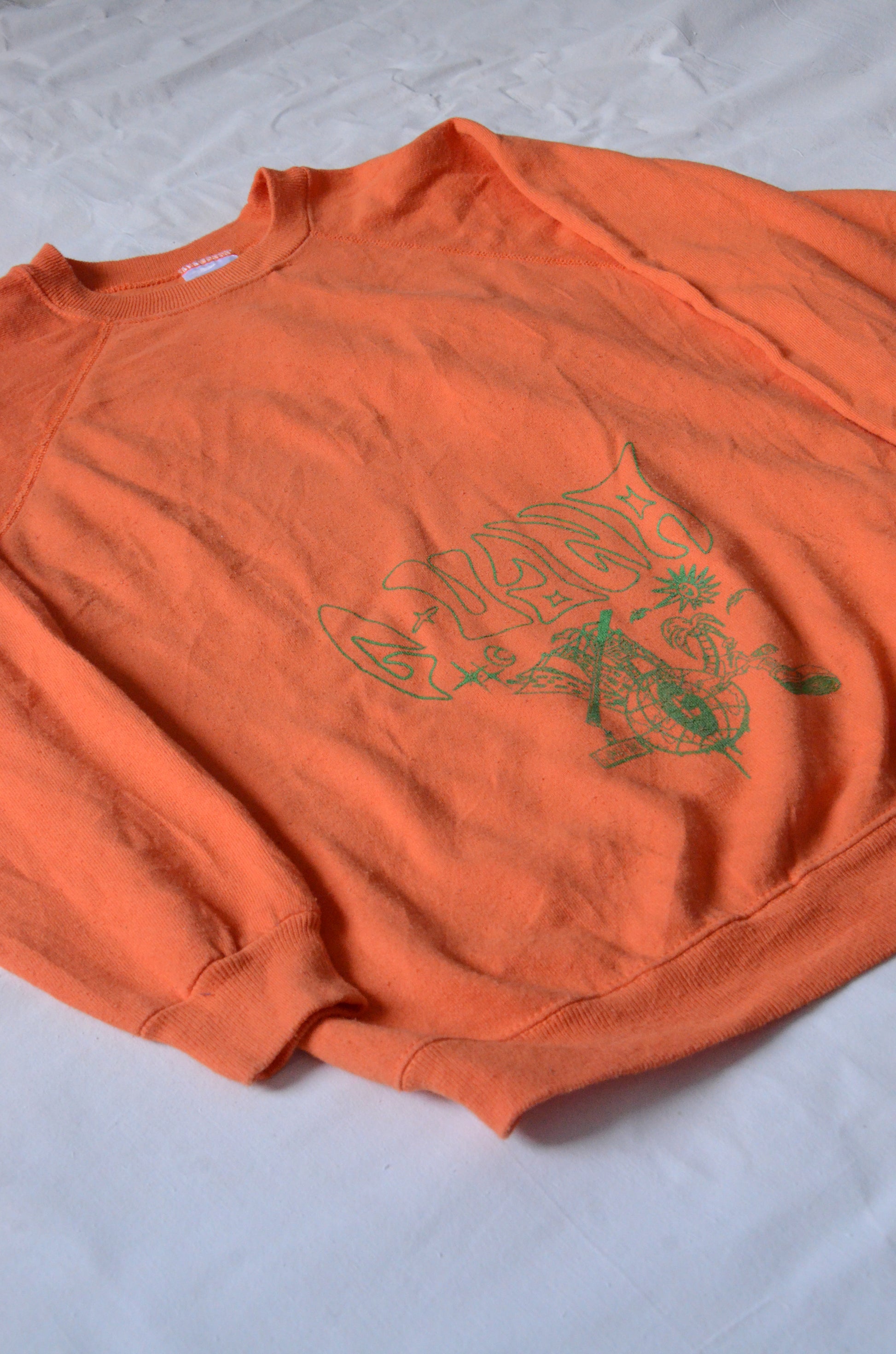 G.UANA Orange 16 Screenprint Sweater