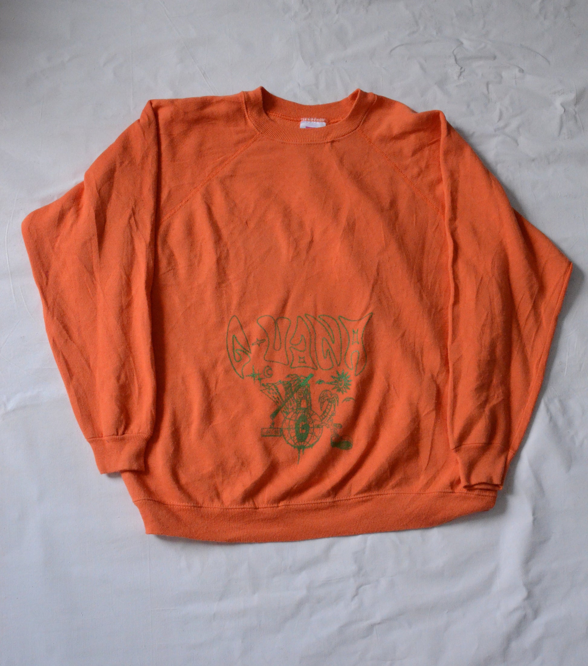 G.UANA Orange 16 Screenprint Sweater