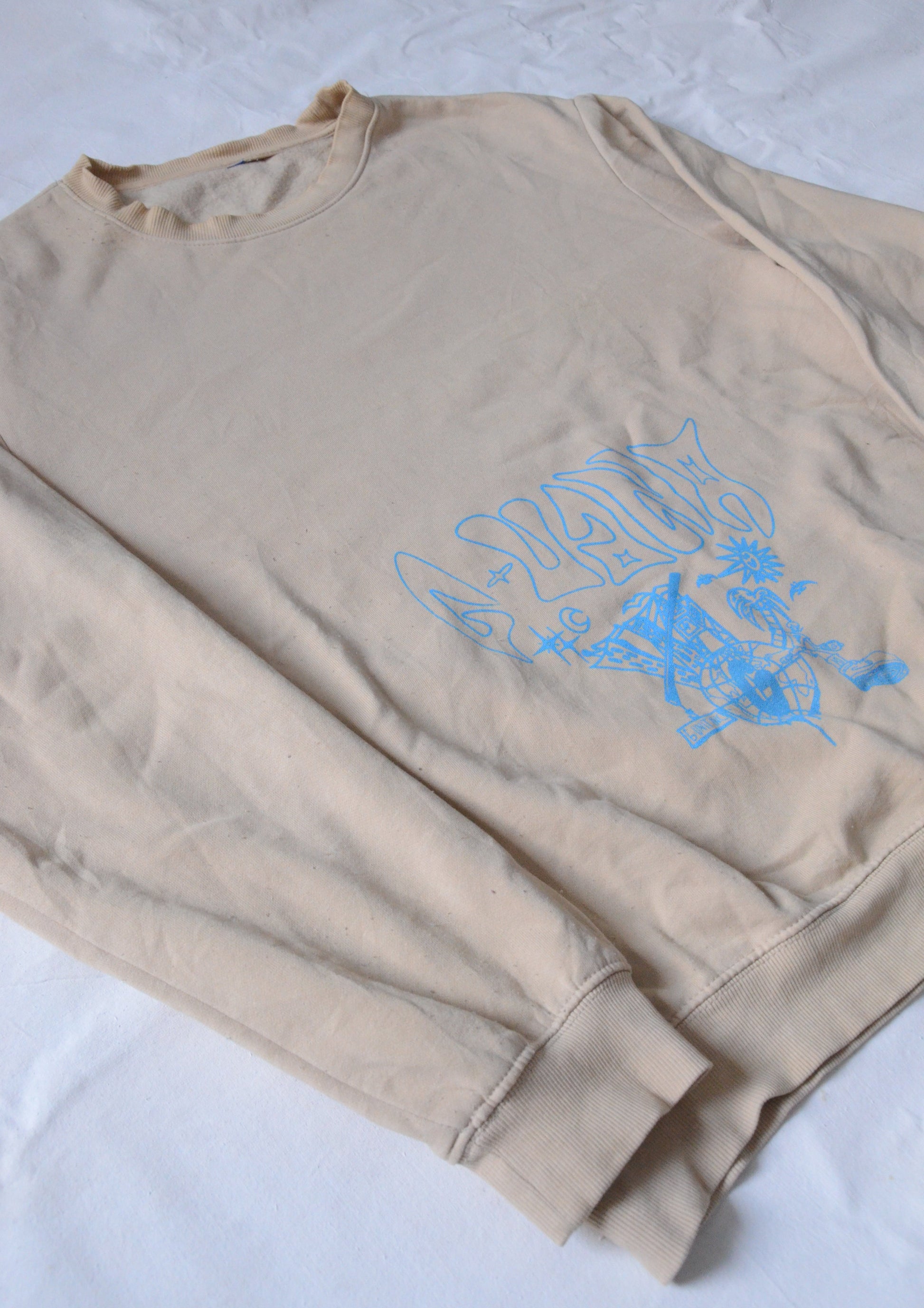 G.UANA Sand 19 Screenprint Sweater