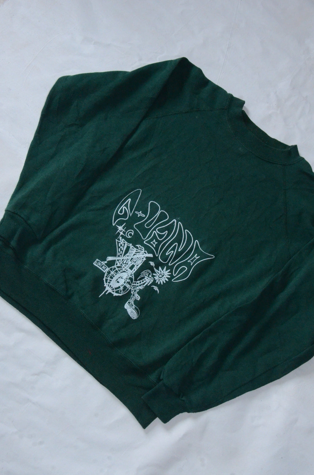 G.UANA Green 1 Screenprint Sweater