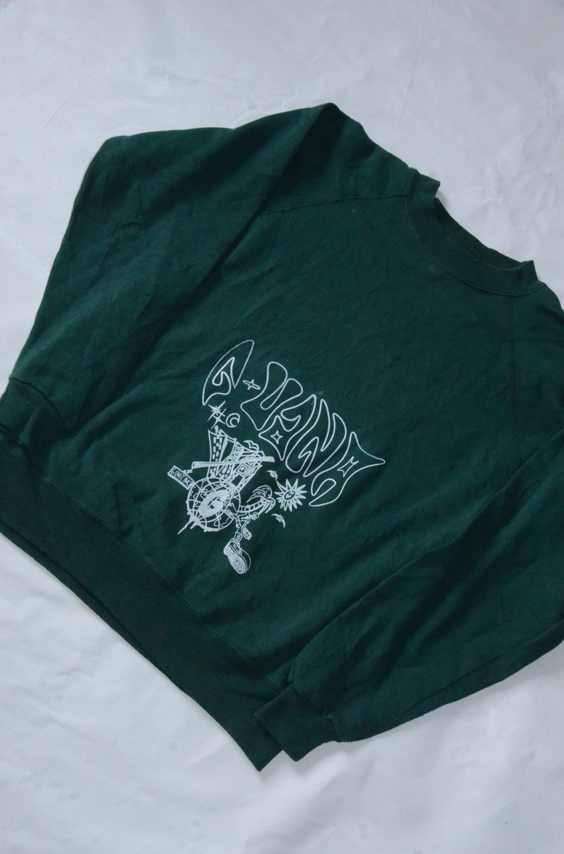 G.UANA Green 1 Screenprint Sweater