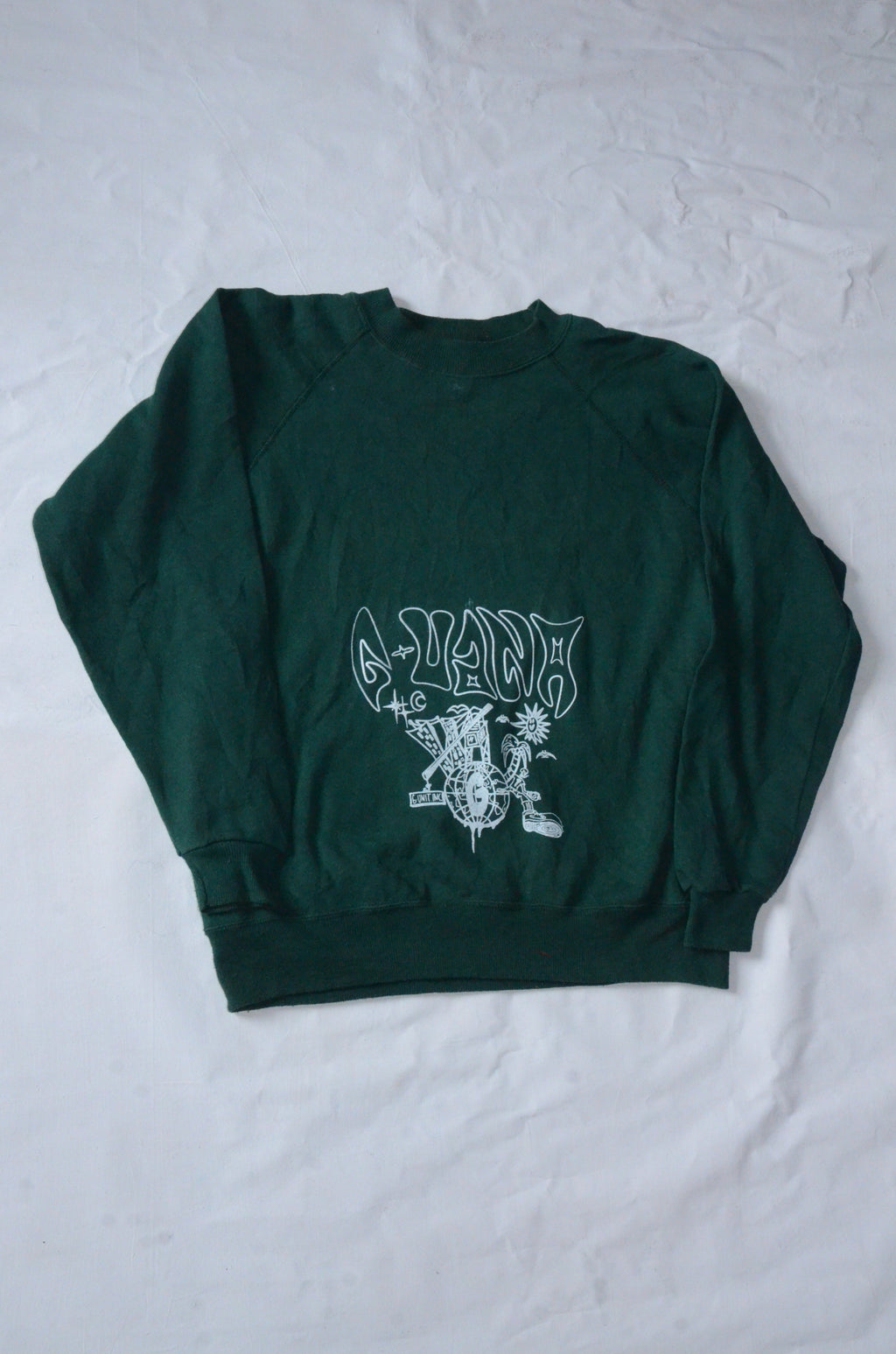 G.UANA Green 1 Screenprint Sweater