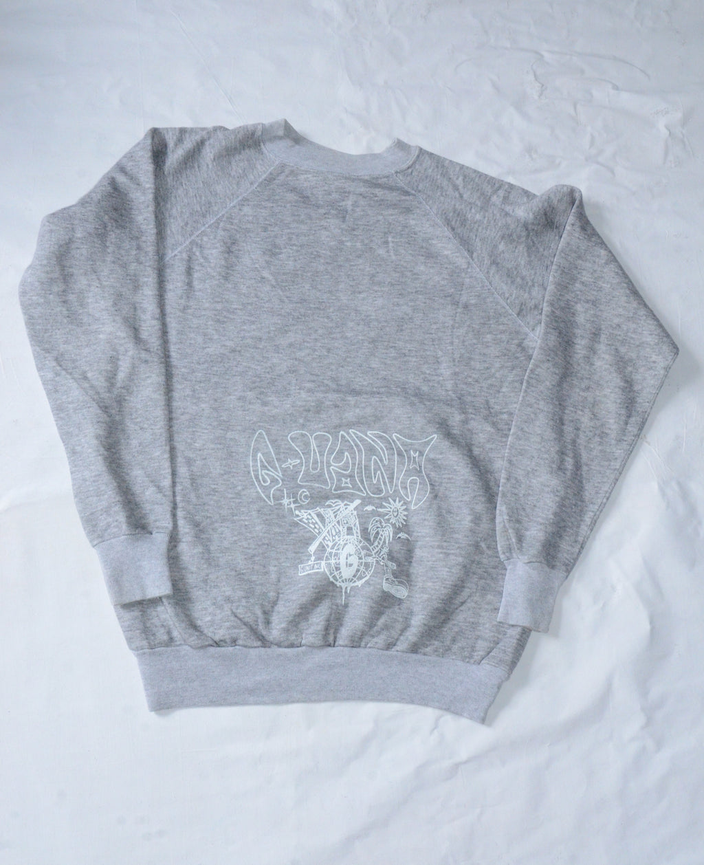 G.UANA Grey 20 Screenprint Sweater