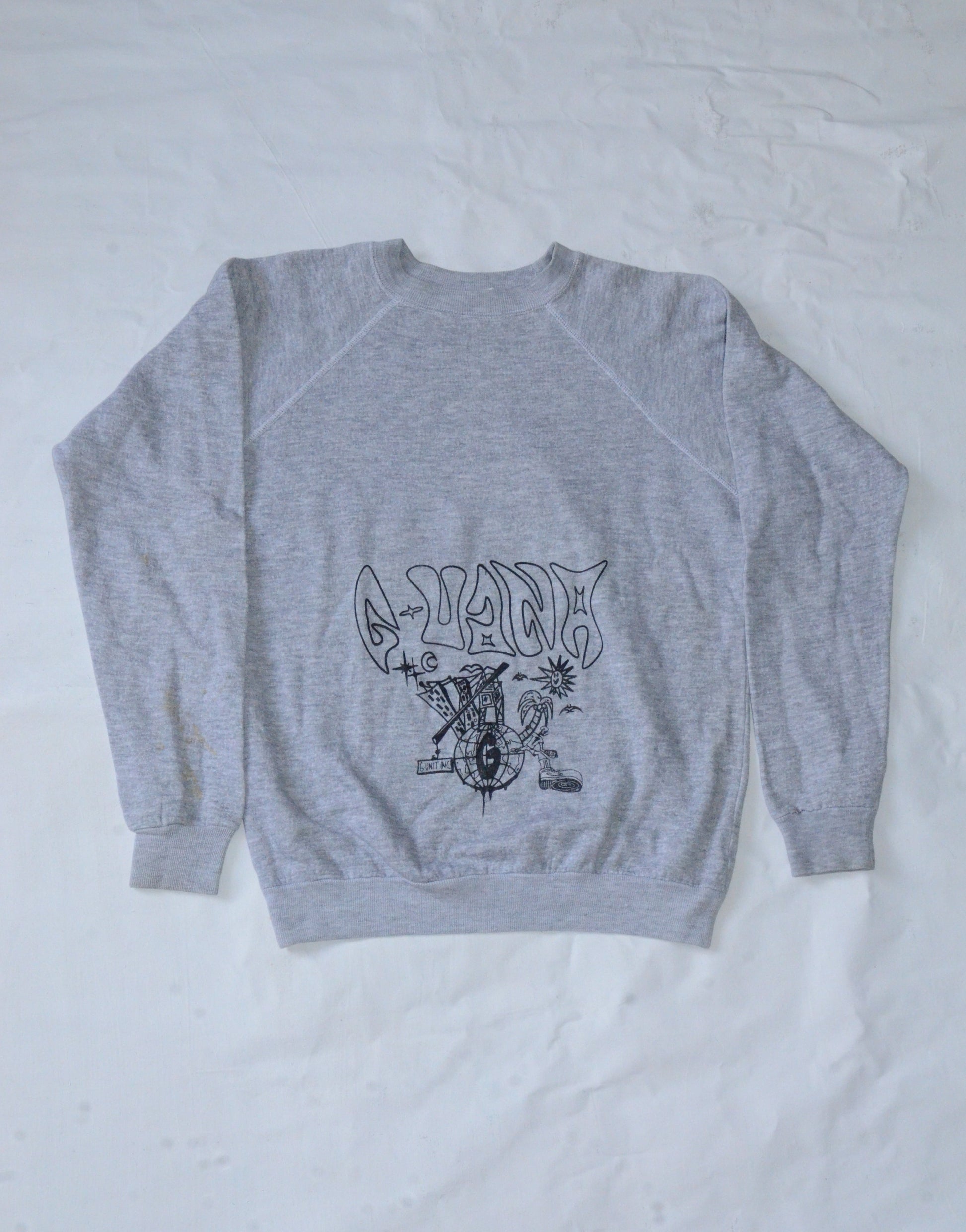 G.UANA Grey 22 Screenprint Sweater