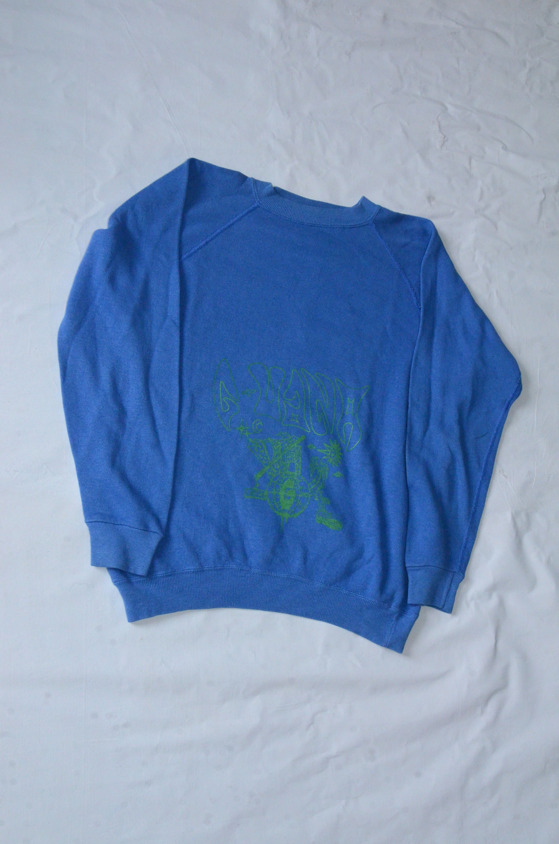 G.UANA Blue 7 Screenprint Sweater