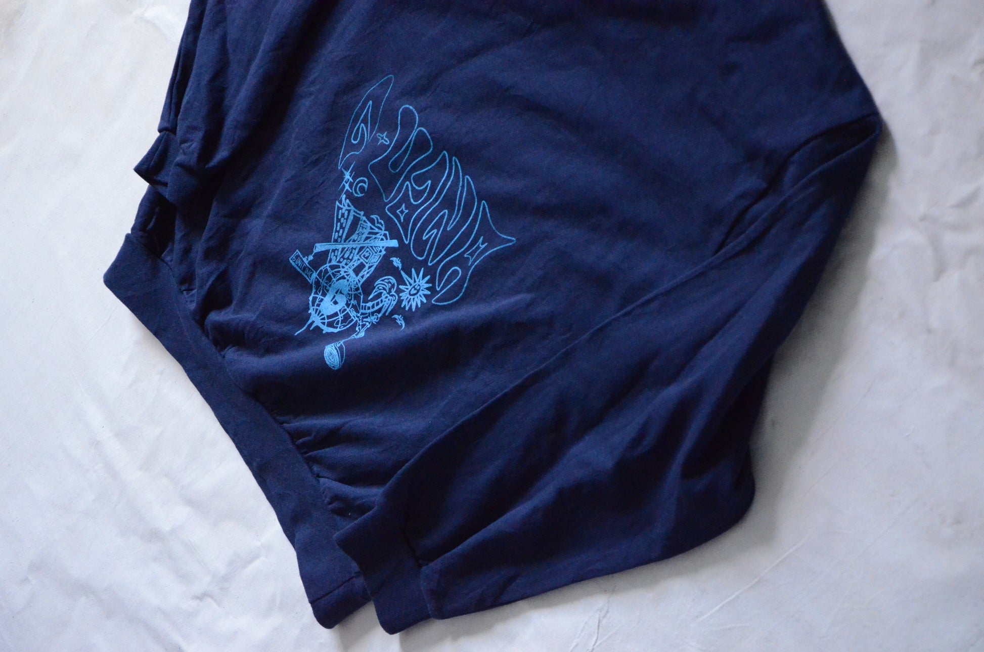 G.UANA Blue 9 Screenprint Sweater